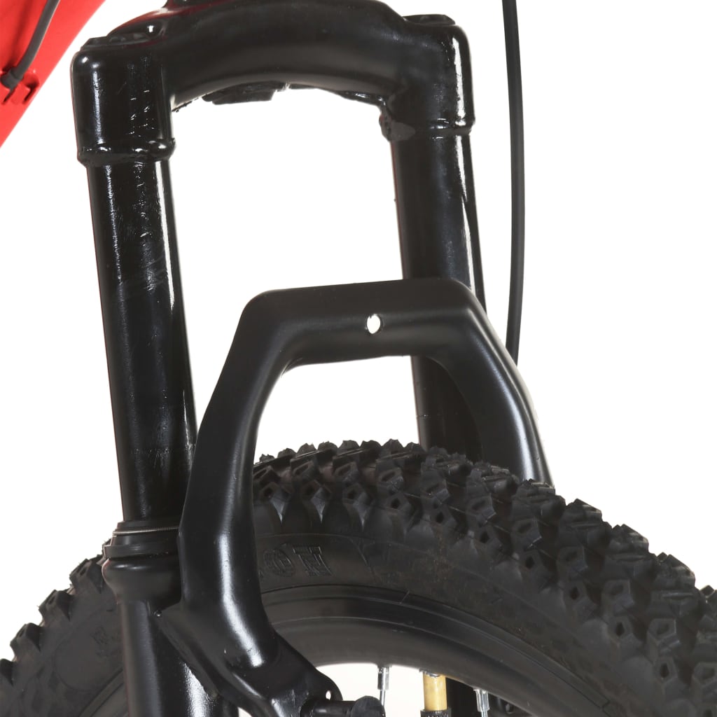 21-speed mountain bike, 27.5 inch wheel, red, 42 cm