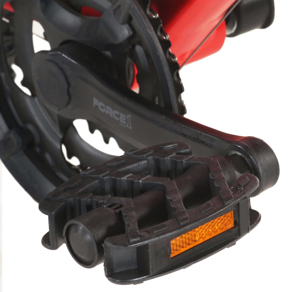21-speed mountain bike, 27.5 inch wheel, red, 42 cm