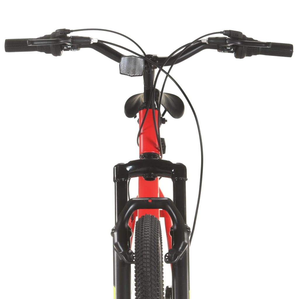 21-speed mountain bike, 27.5 inch wheel, red, 42 cm