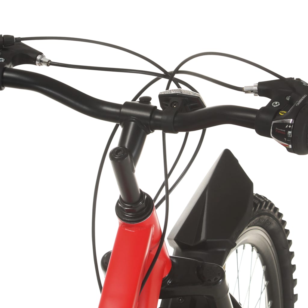 21-speed mountain bike, 26 inch wheel, 36 cm, red