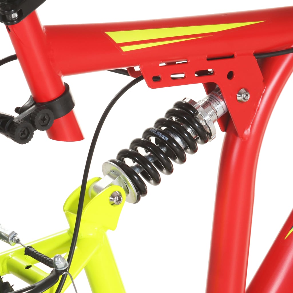 21-speed mountain bike, 26 inch wheel, red, 49 cm