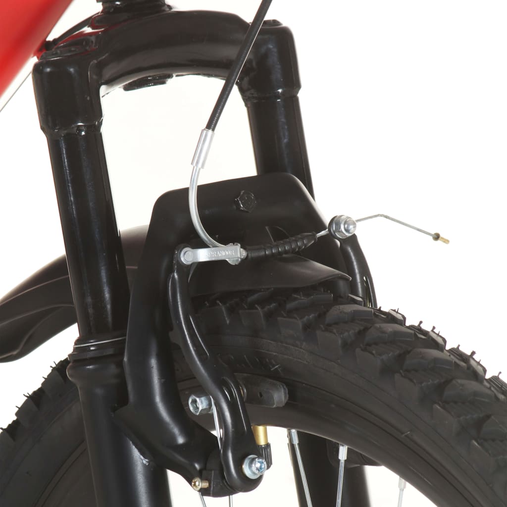 21-speed mountain bike, 26 inch wheel, red, 49 cm
