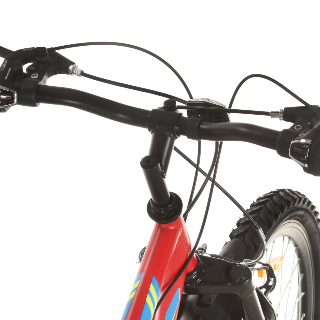 21-speed mountain bike, 26 inch wheel, red, 49 cm