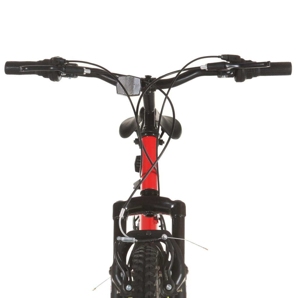 21-speed mountain bike, 26 inch wheel, red, 49 cm