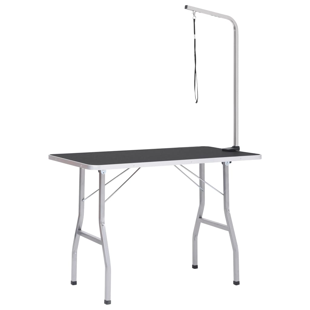 Adjustable dog grooming table with 1 leash