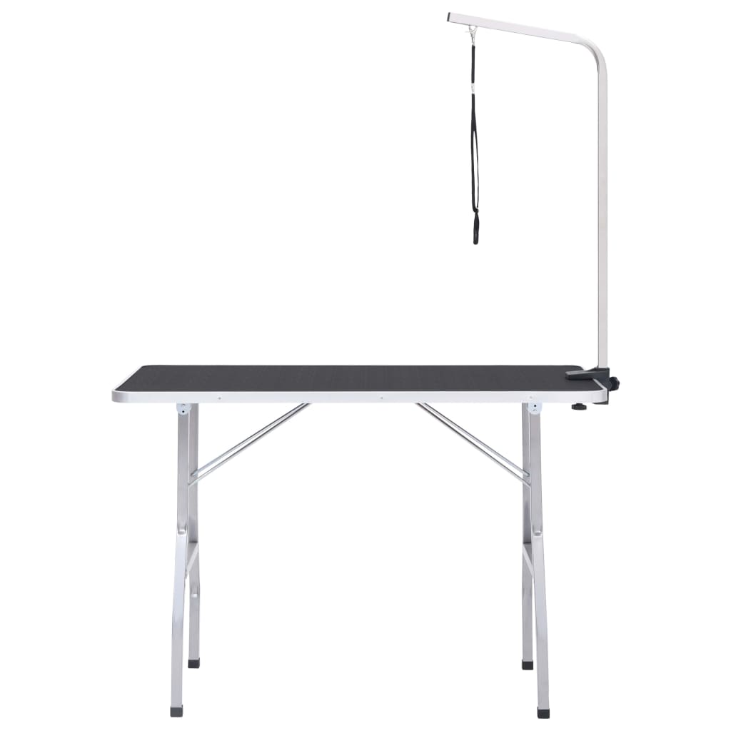 Adjustable dog grooming table with 1 leash