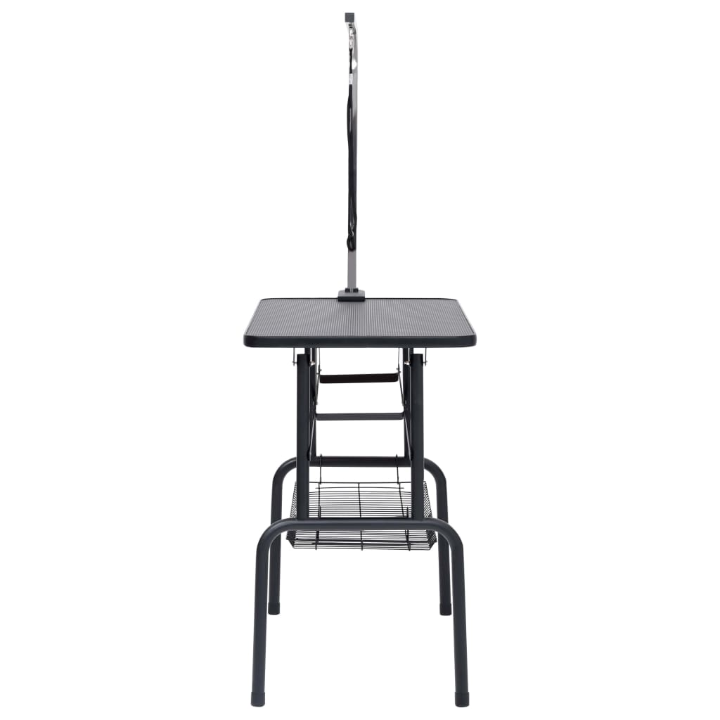 Adjustable dog grooming table with 1 leash and basket