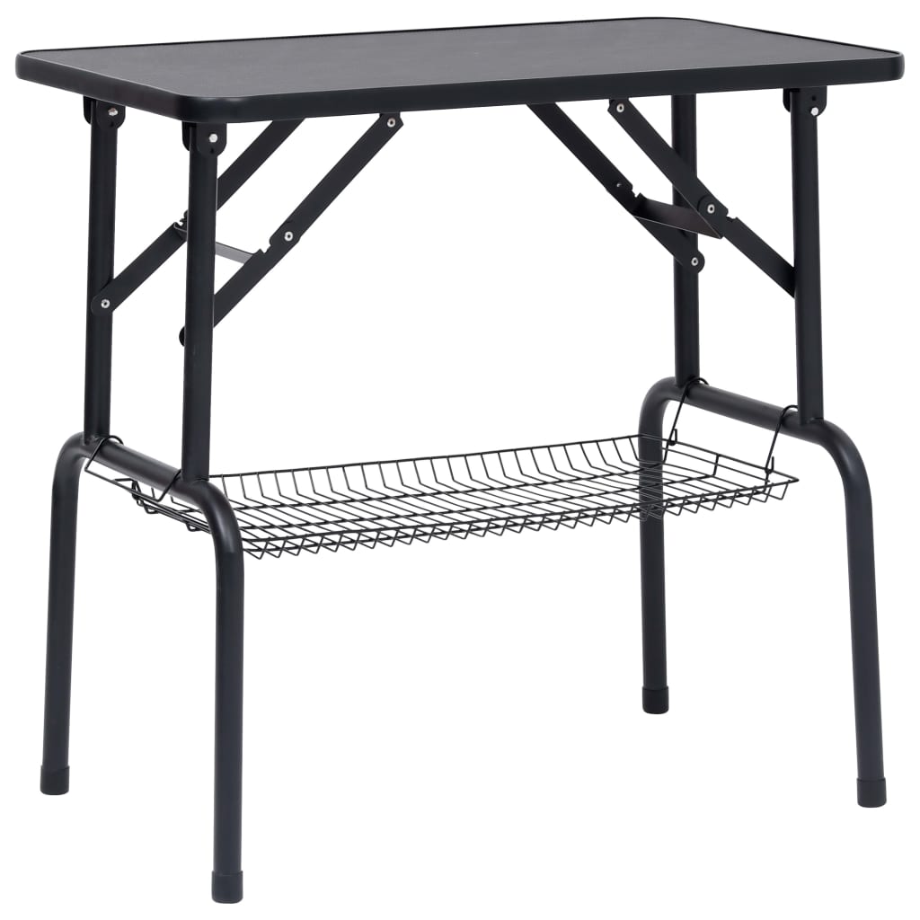 Adjustable dog grooming table with 1 leash and basket