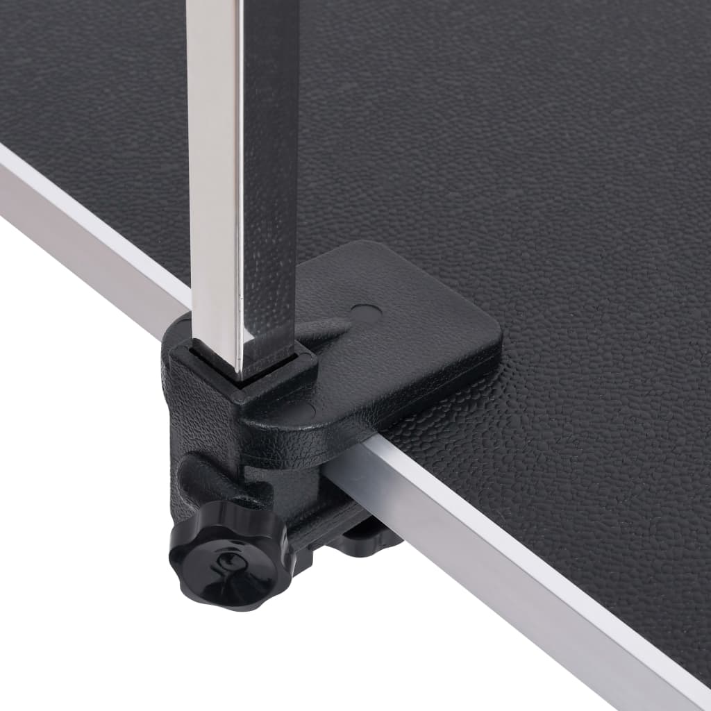 Adjustable dog grooming table with 2 leashes and basket