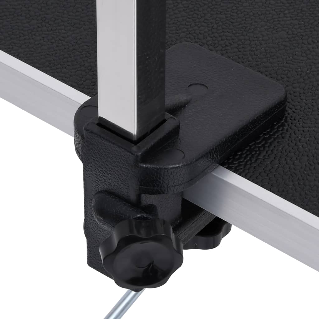 Adjustable dog grooming table with 2 leashes and basket
