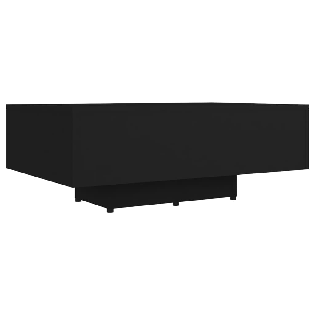 Coffee table, black, 85x55x31 cm, chipboard