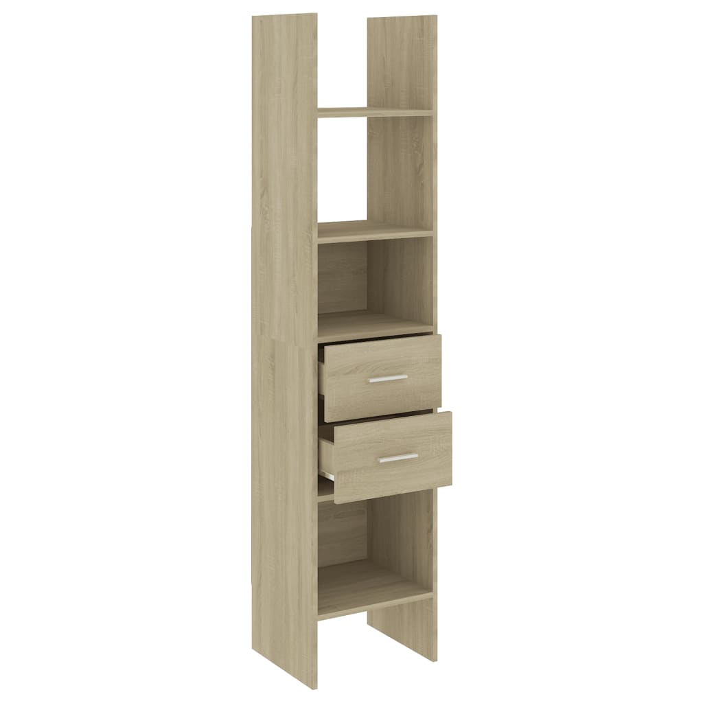 Bibliotecă, stejar Sonoma, 40x35x180 cm, lemn prelucrat