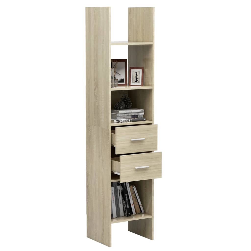 Bibliotecă, stejar Sonoma, 40x35x180 cm, lemn prelucrat