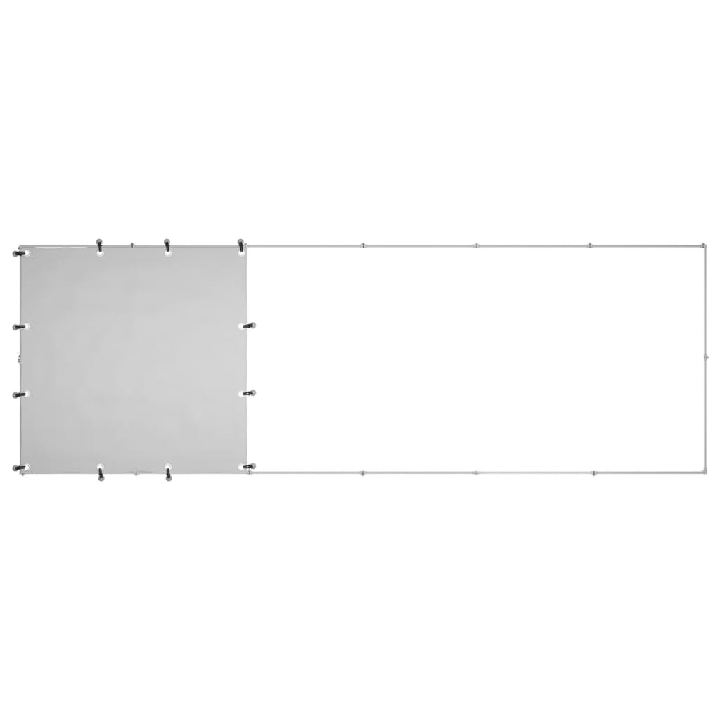 Dog paddock, silver, 330x110x110 cm, steel