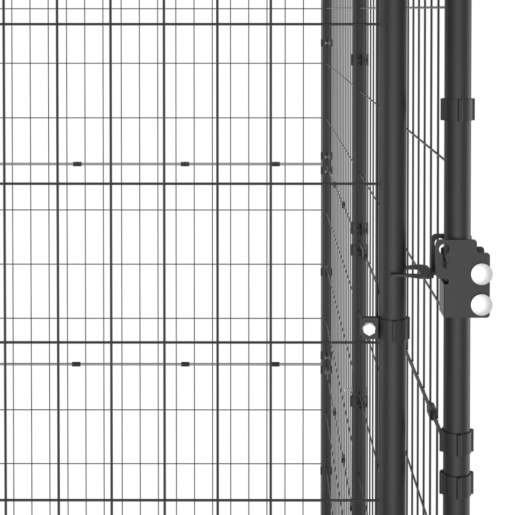 Paddock for outdoor dogs, 110x220x180 cm, steel