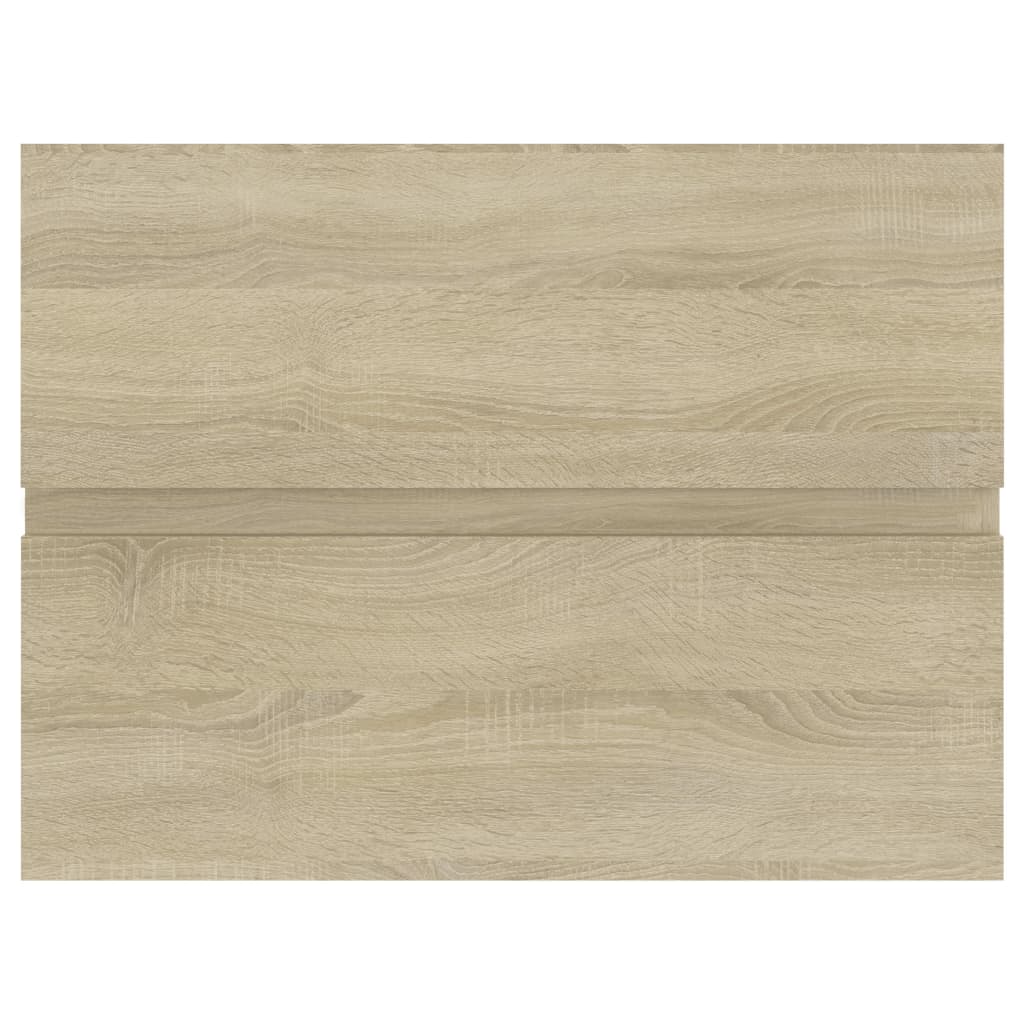Cabinet with built-in sink, sonoma oak, engineered wood