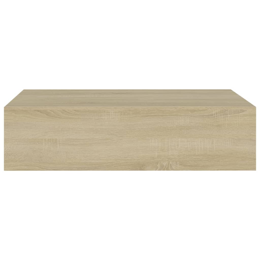 Dulapuri de perete cu sertar, 2 buc., stejar, 40x23,5x10 cm MDF