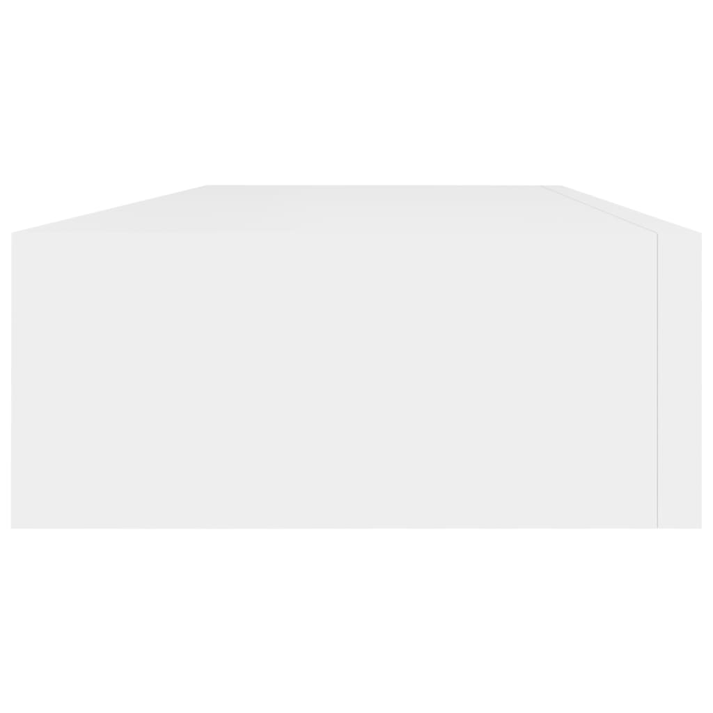 Dulapuri de perete cu sertare 2 buc. alb, 60x23,5x10 cm MDF