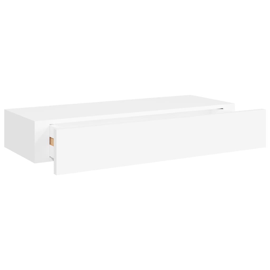 Dulapuri de perete cu sertare 2 buc. alb, 60x23,5x10 cm MDF