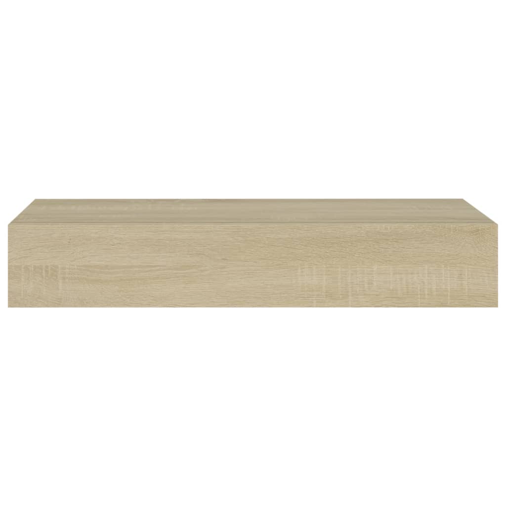 Dulapuri de perete cu sertare 2 buc. stejar 60x23,5x10 cm MDF