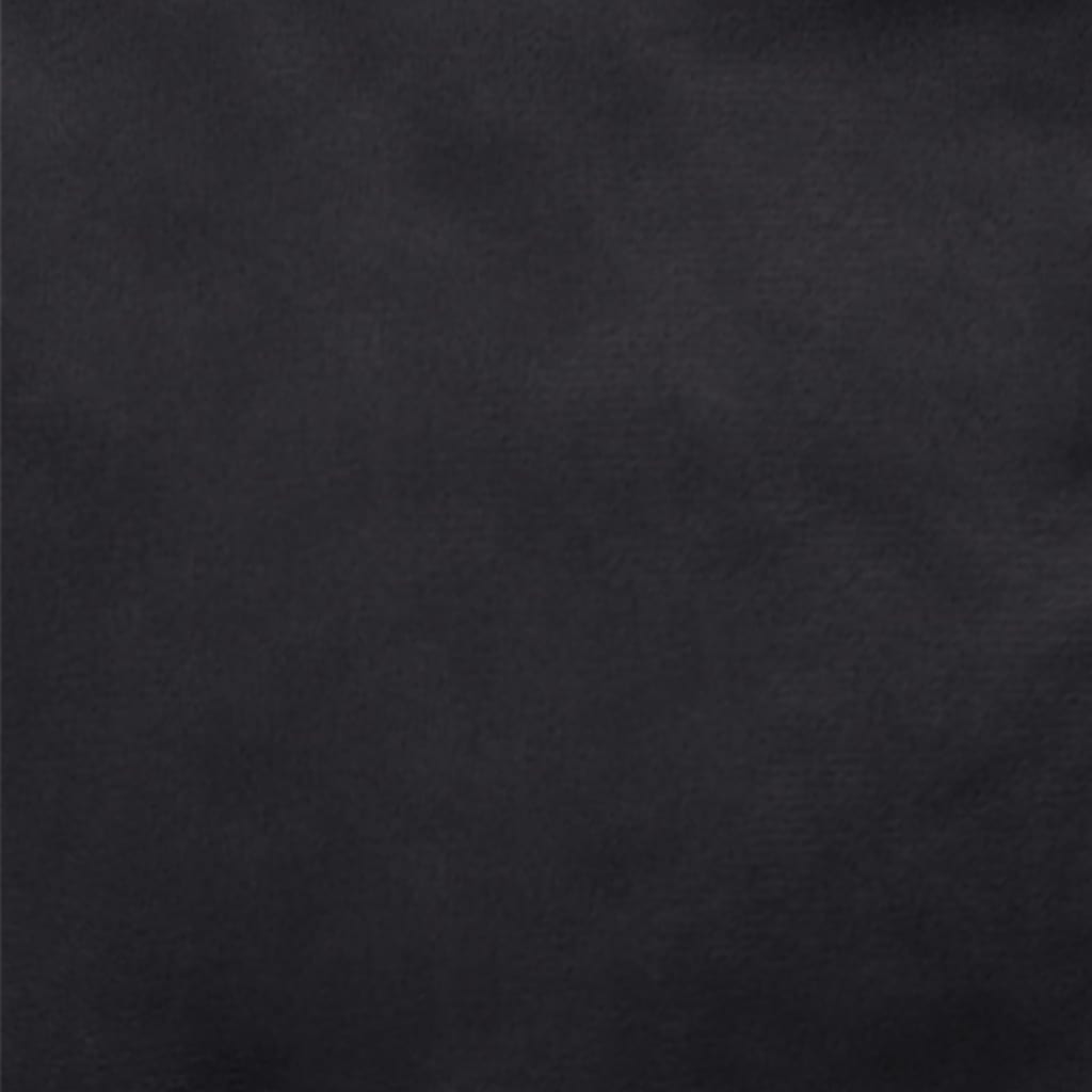 Dog bed, black, 90x79x20 cm, plush/eco-leather