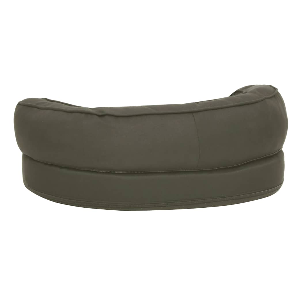 Ergonomic dog bed mattress, 60x42 cm, dark gray, linen look