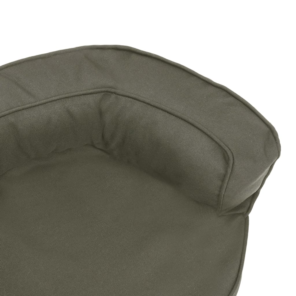Ergonomic dog bed mattress, 60x42 cm, dark gray, linen look