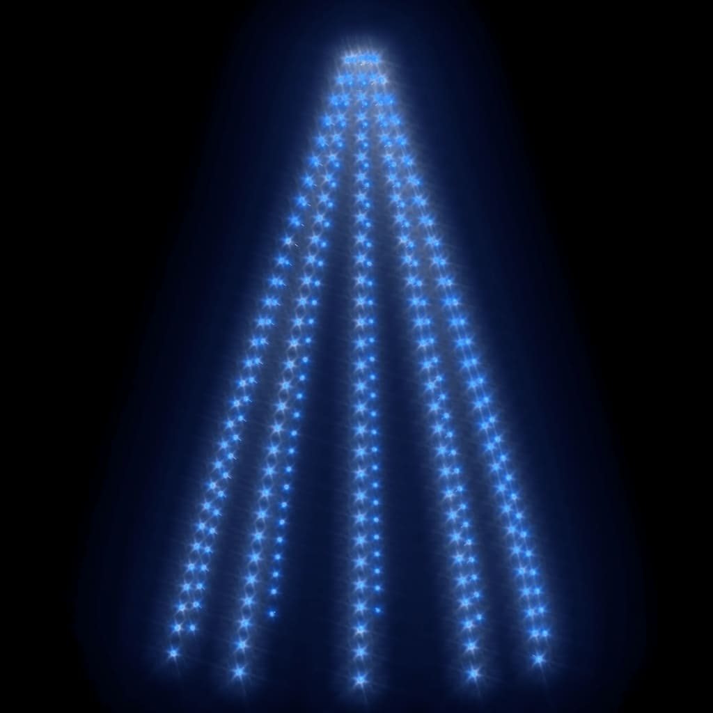 Instalație brad de Crăciun cu 250 LED-uri, albastru, 250 cm