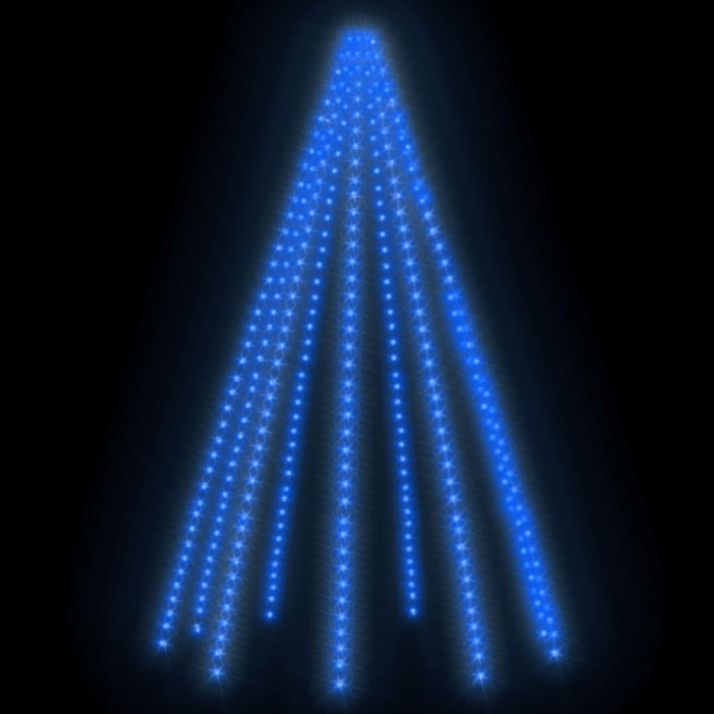 Instalație brad de Crăciun cu 400 LED-uri, albastru, 400 cm