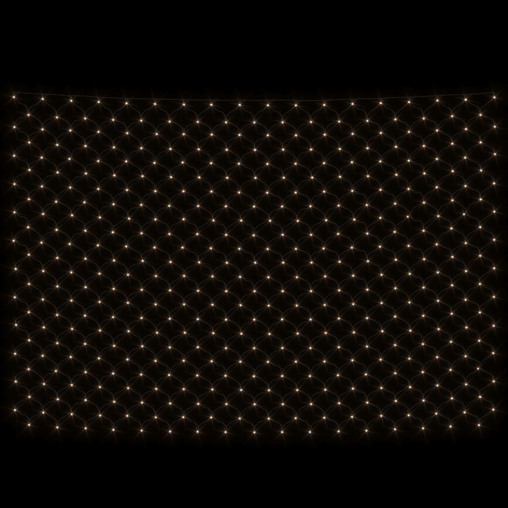 Plasă lumini Crăciun alb cald 4x4 m 544 LED interior/exterior