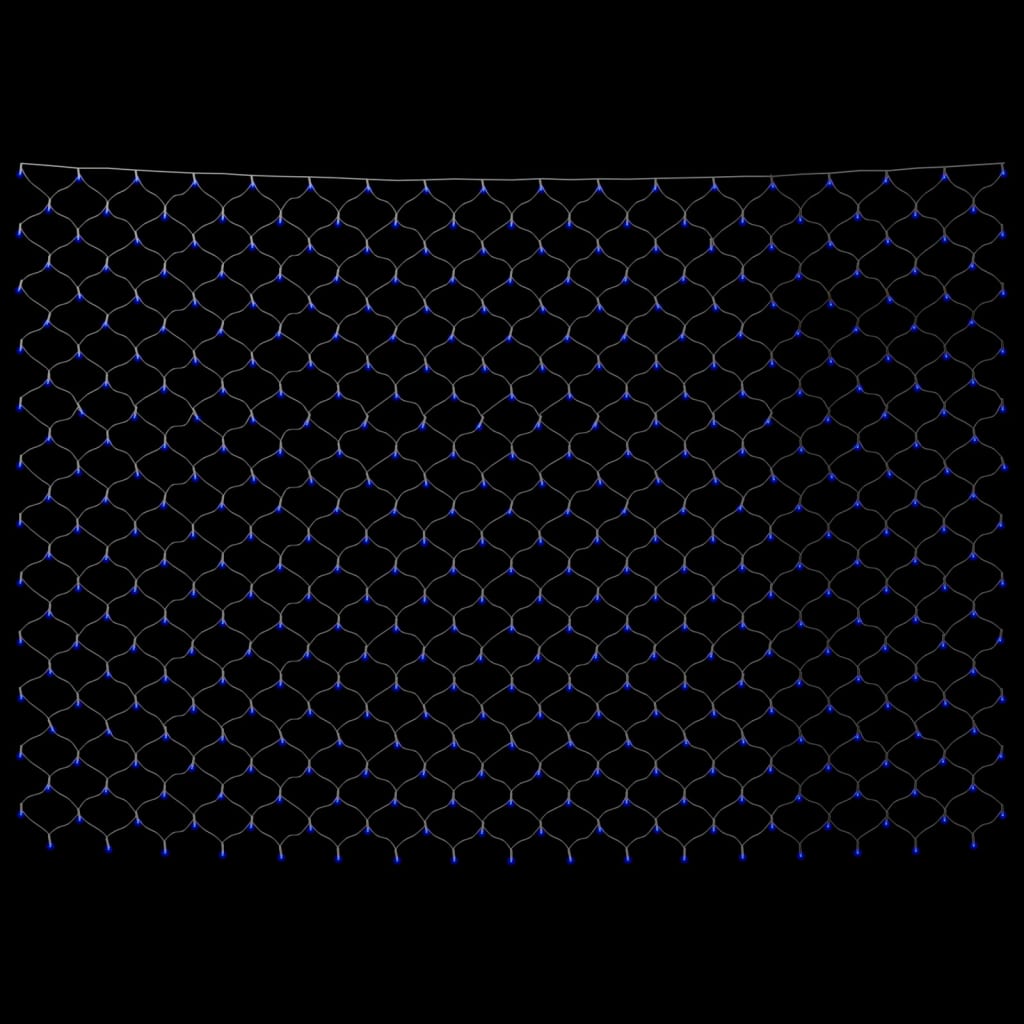 Plasă lumini Crăciun, albastru, 4x4 m 544 LED interior/exterior