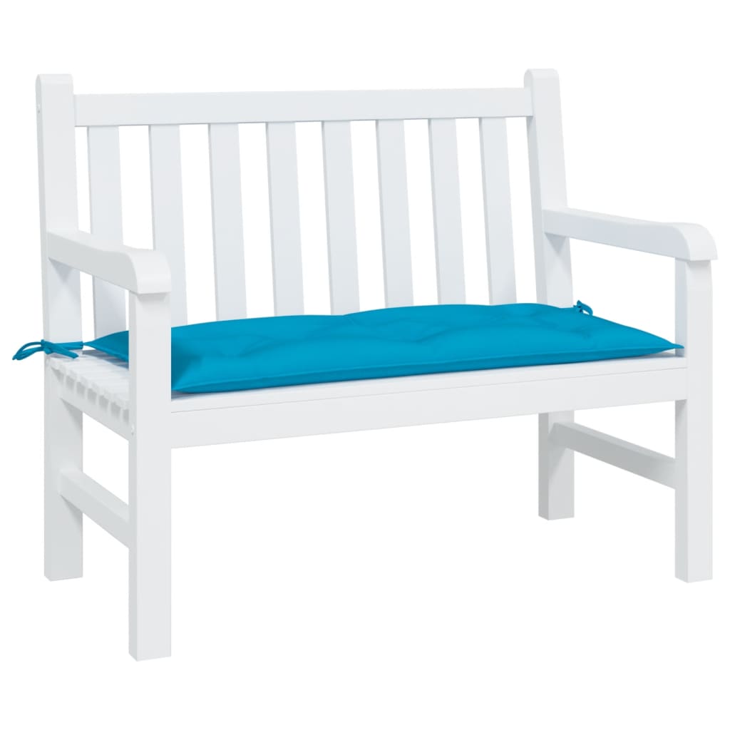 Bench cushion, light blue, 110x50x7 cm, oxford material