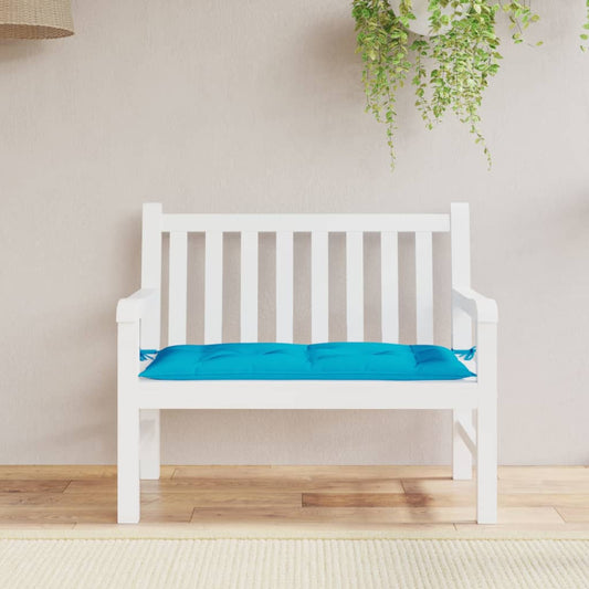 Bench cushion, light blue, 110x50x7 cm, oxford material