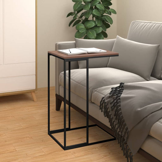 Side table, black, 40x30x59 cm, composite wood