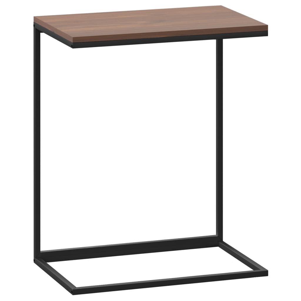 Side table, black, 55x35x66 cm, composite wood