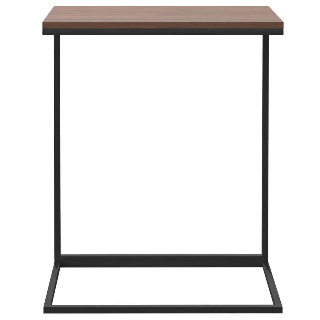 Side table, black, 55x35x66 cm, composite wood
