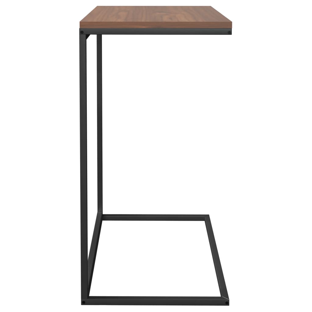 Side table, black, 55x35x66 cm, composite wood
