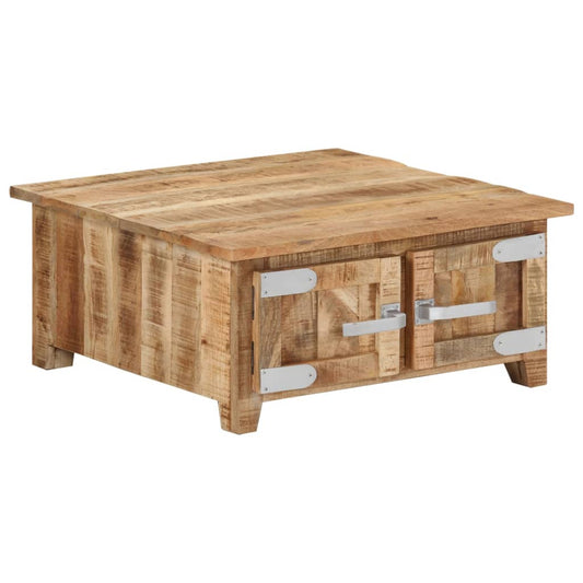 Coffee table, 67x67x30 cm, solid mango wood
