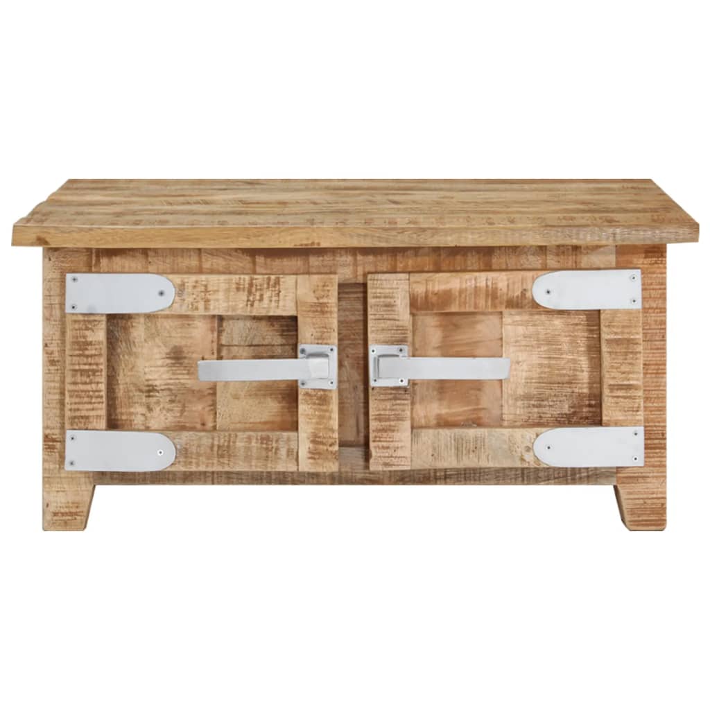 Coffee table, 67x67x30 cm, solid mango wood