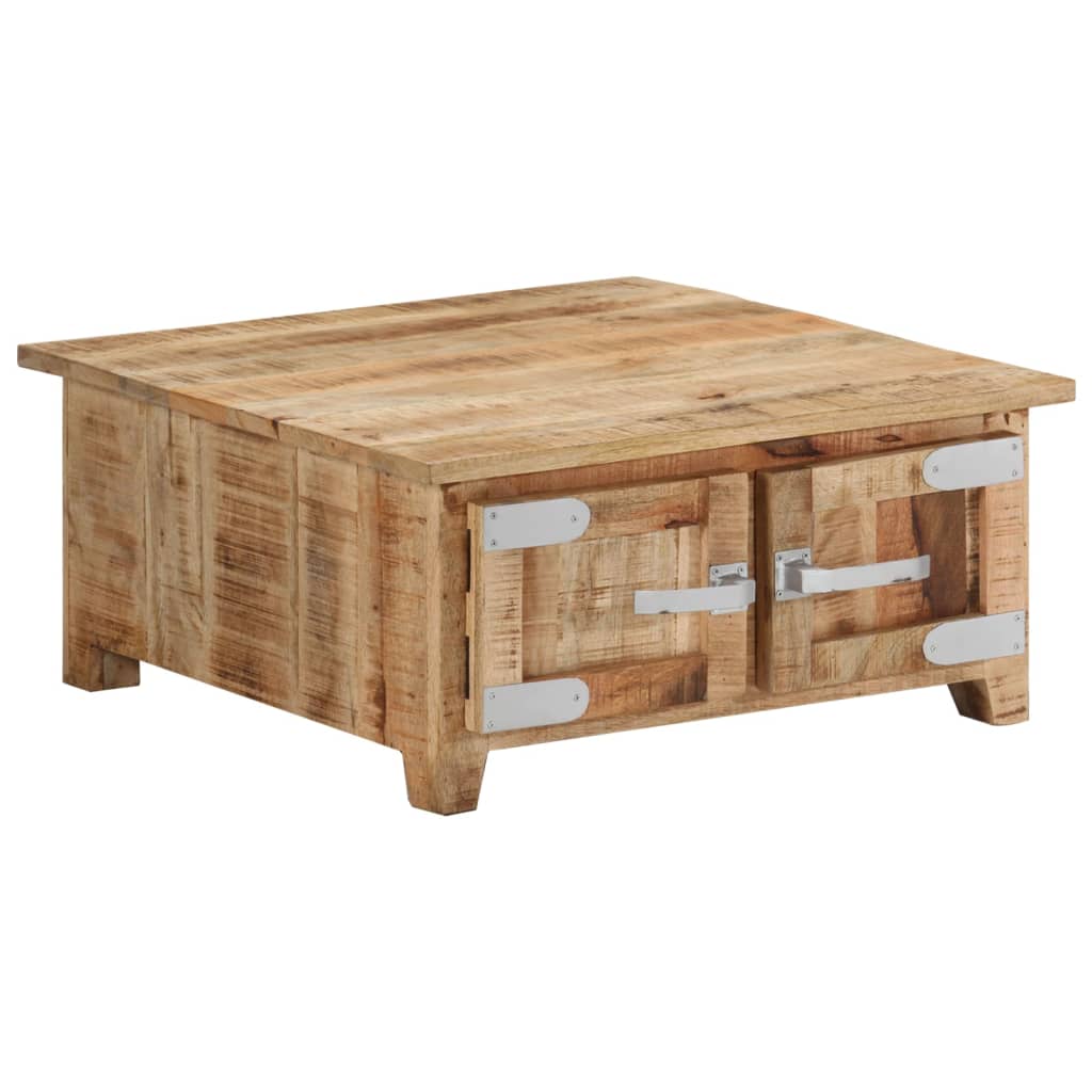 Coffee table, 67x67x30 cm, solid mango wood