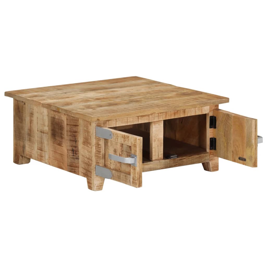 Coffee table, 67x67x30 cm, solid mango wood