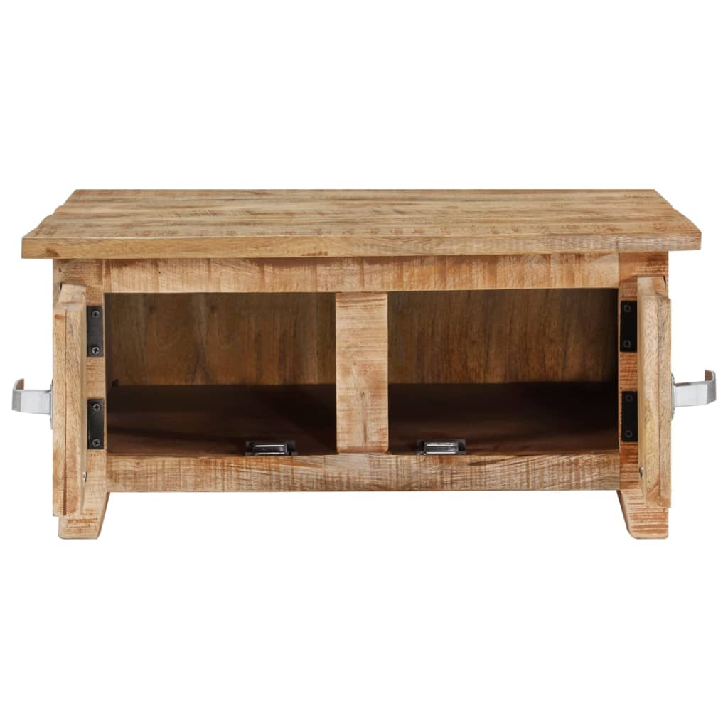 Coffee table, 67x67x30 cm, solid mango wood