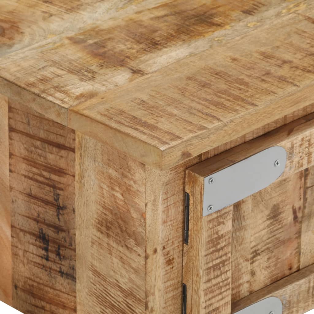 Coffee table, 67x67x30 cm, solid mango wood