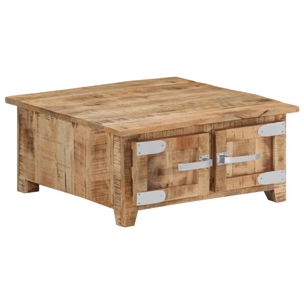Coffee table, 67x67x30 cm, solid mango wood