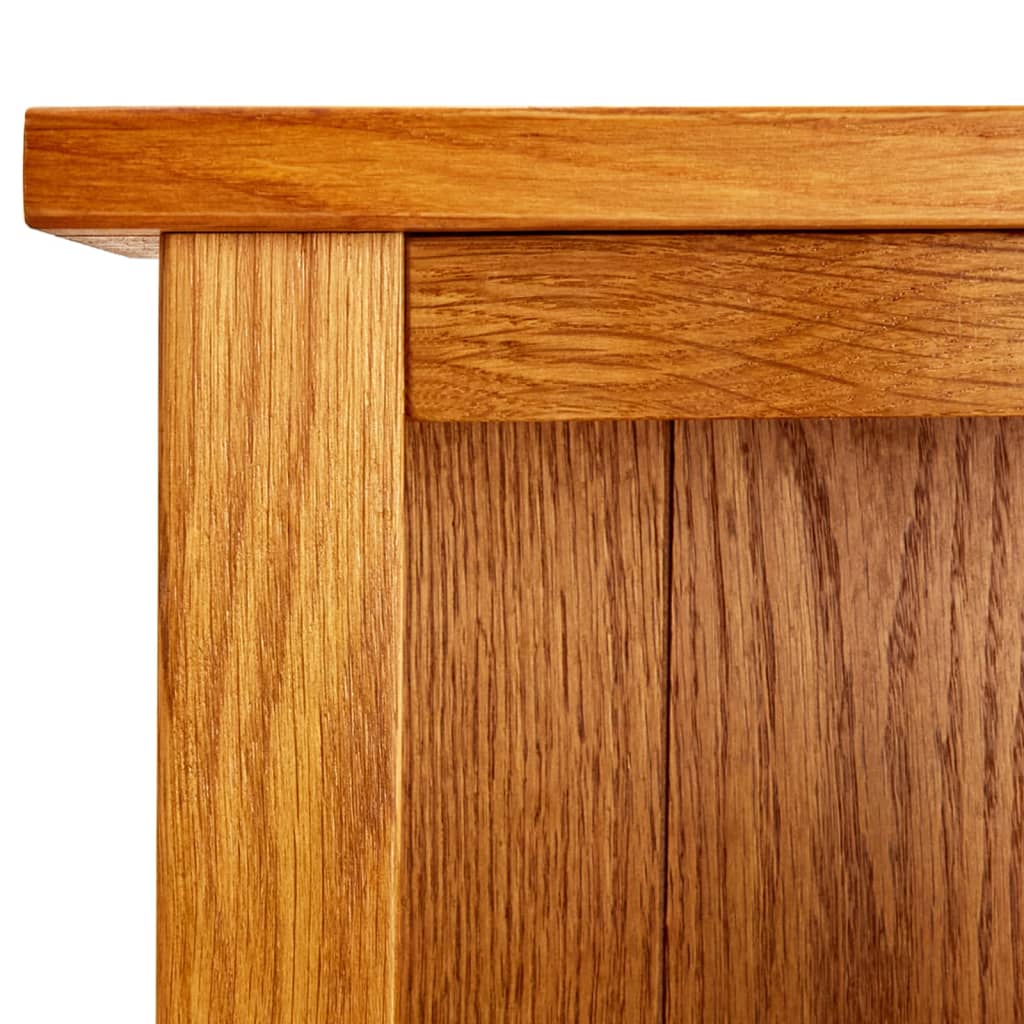 Bibliotecă cu 7 rafturi, 60x22x200 cm, lemn masiv de stejar