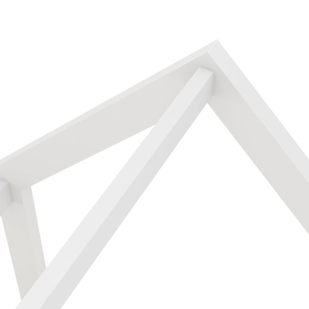Children's bed frame with one drawer, white, 70x140 cm, solid pine wood