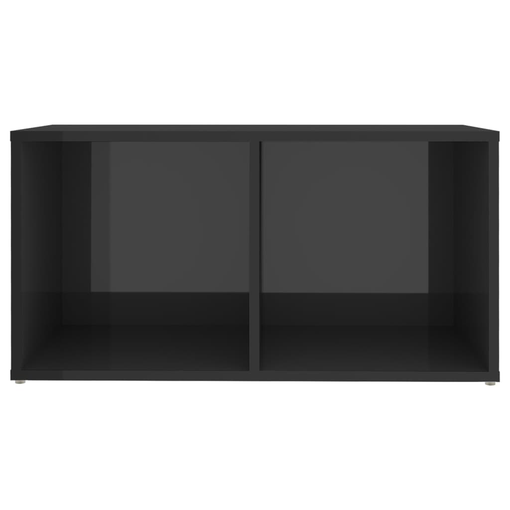 Dulapuri TV 2 buc gri extralucios 72x35x36,5 cm lemn prelucrat