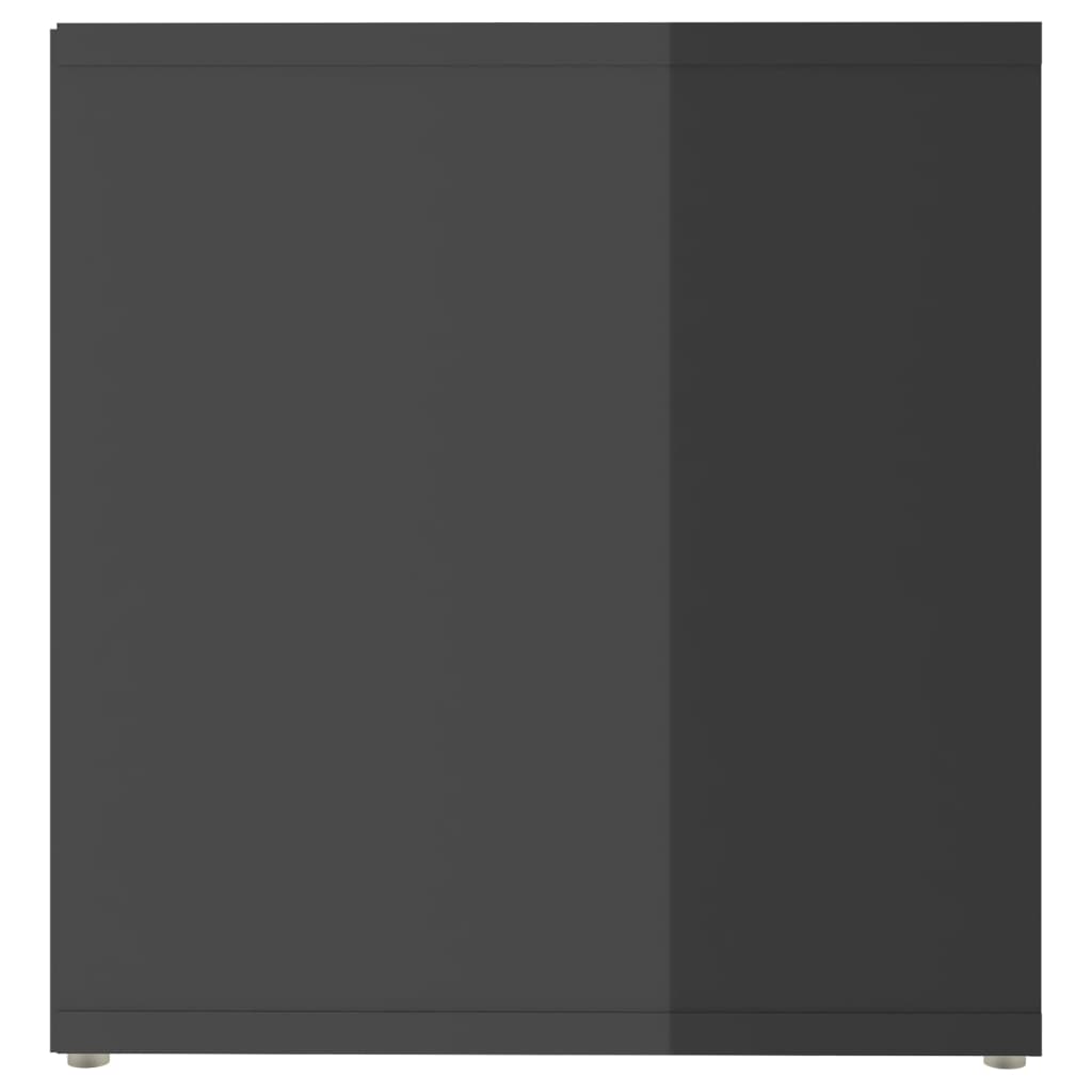 Dulapuri TV 2 buc gri extralucios 72x35x36,5 cm lemn prelucrat