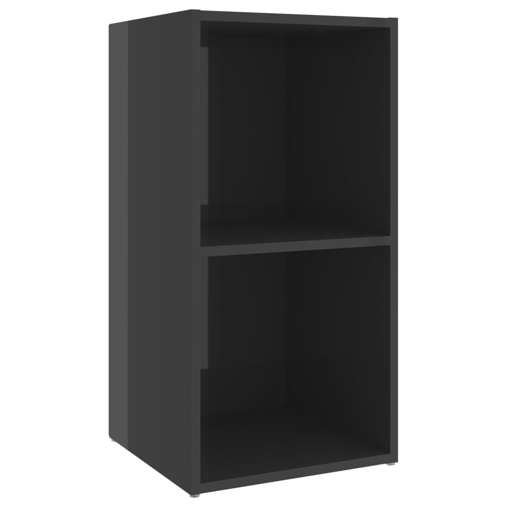 Dulapuri TV 2 buc gri extralucios 72x35x36,5 cm lemn prelucrat