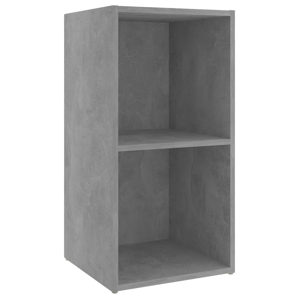 Dulapuri TV 2 buc gri beton, 72x35x36,5 cm lemn prelucrat